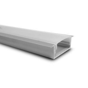 Perfil de Aluminio Empotrable para Techo con Clips para Tiras LED